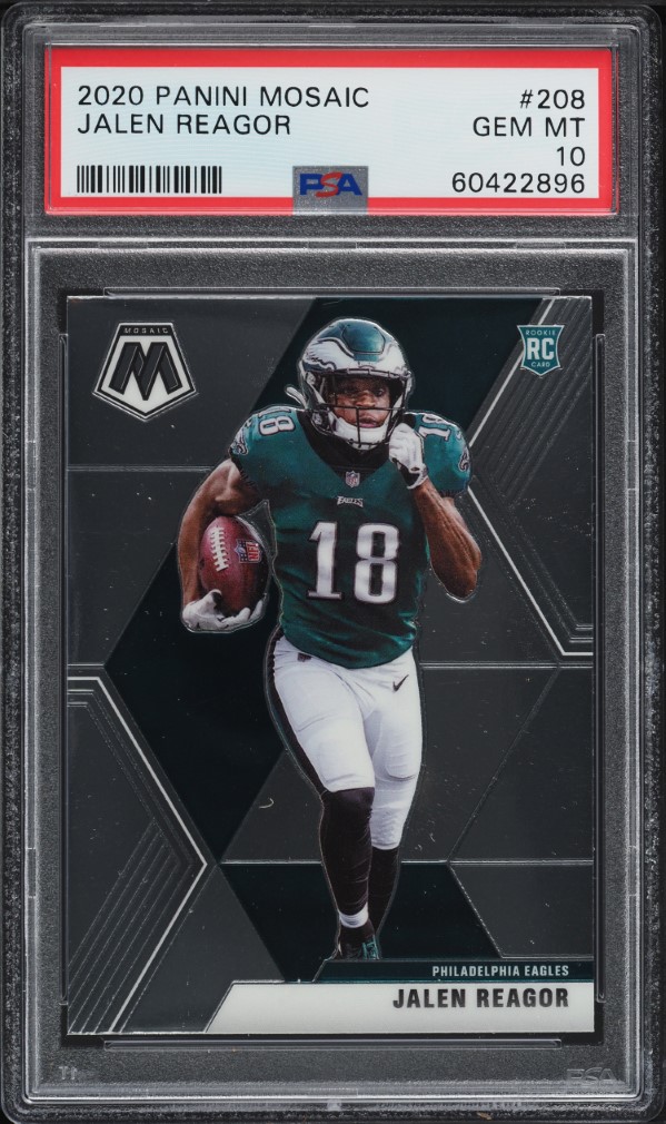 2020 Panini Mosaic Jalen Reagor ROOKIE #208 PSA 10 GEM MINT