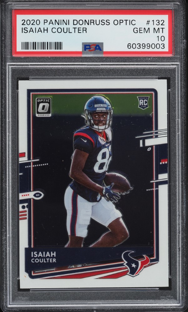 2020 Donruss Optic Isaiah Coulter ROOKIE #132 PSA 10 GEM MINT