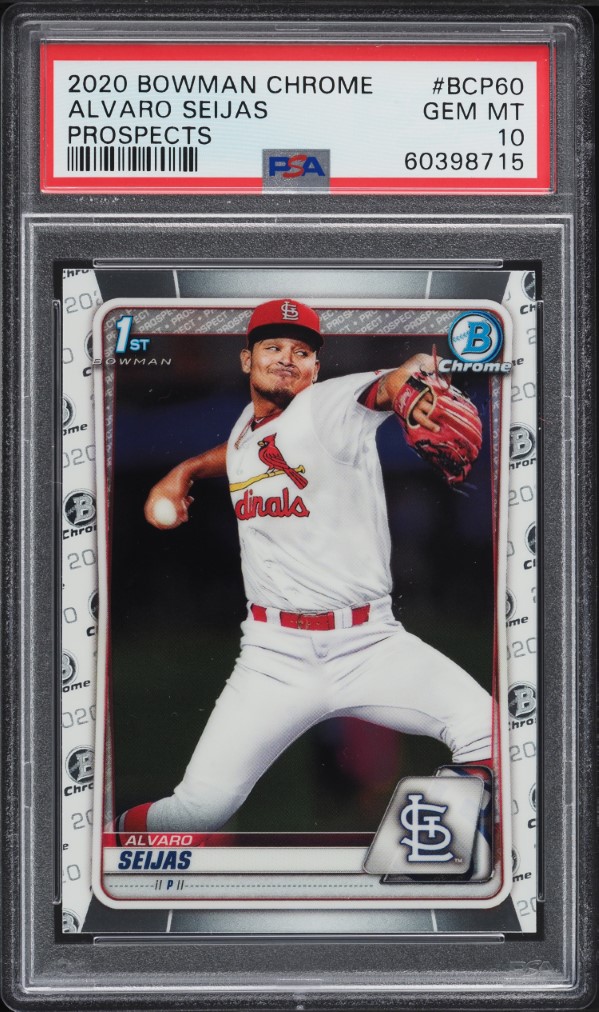 2020 Bowman Chrome Prospects Alvaro Seijas ROOKIE #BCP-60 PSA 10 GEM MINT
