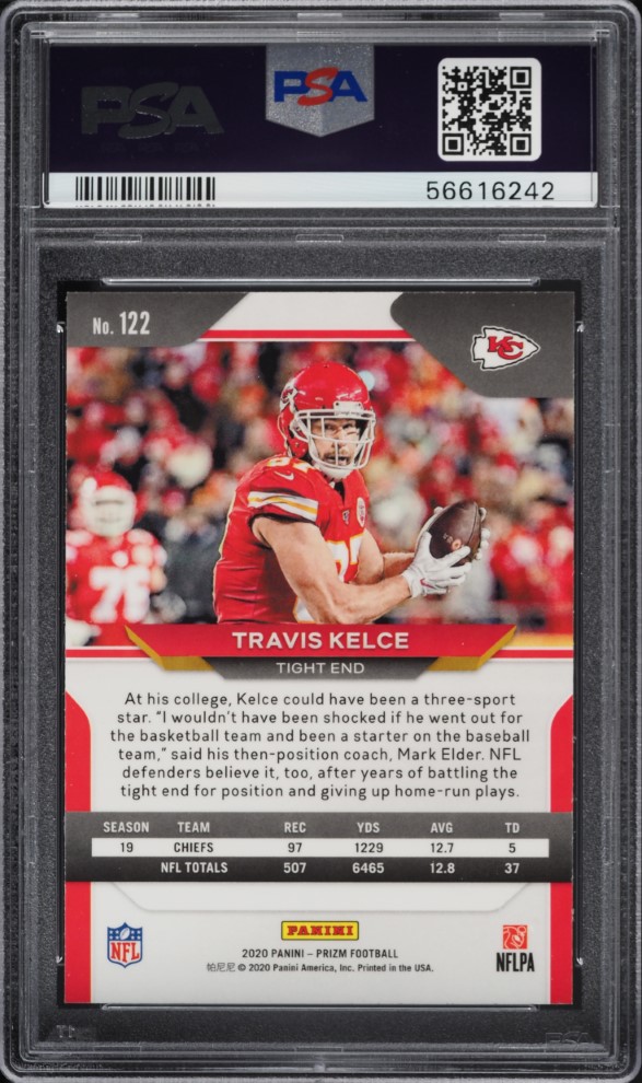 2020 Panini Prizm Travis Kelce #122 PSA 10 GEM MINT
