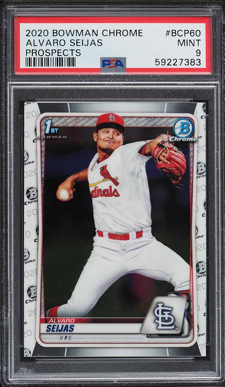 2020 Bowman Chrome Alvaro Seijas PROSPECT #BCP-60 PSA 9 MINT