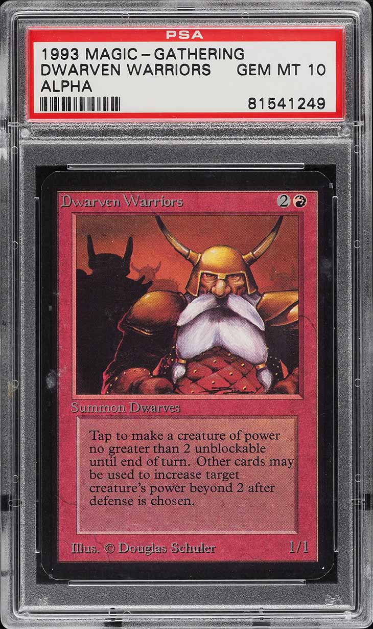 Magic the Gathering [001] LIMITED EDITION ALPHA Single Card - 072/295 : Dwarven Warriors
