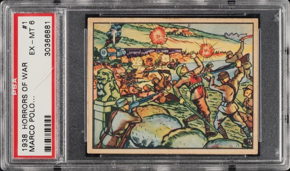 1938 Gum Inc. Horrors Of War Marco Polo Bridge Scene Of First Fighting #1 PSA 6