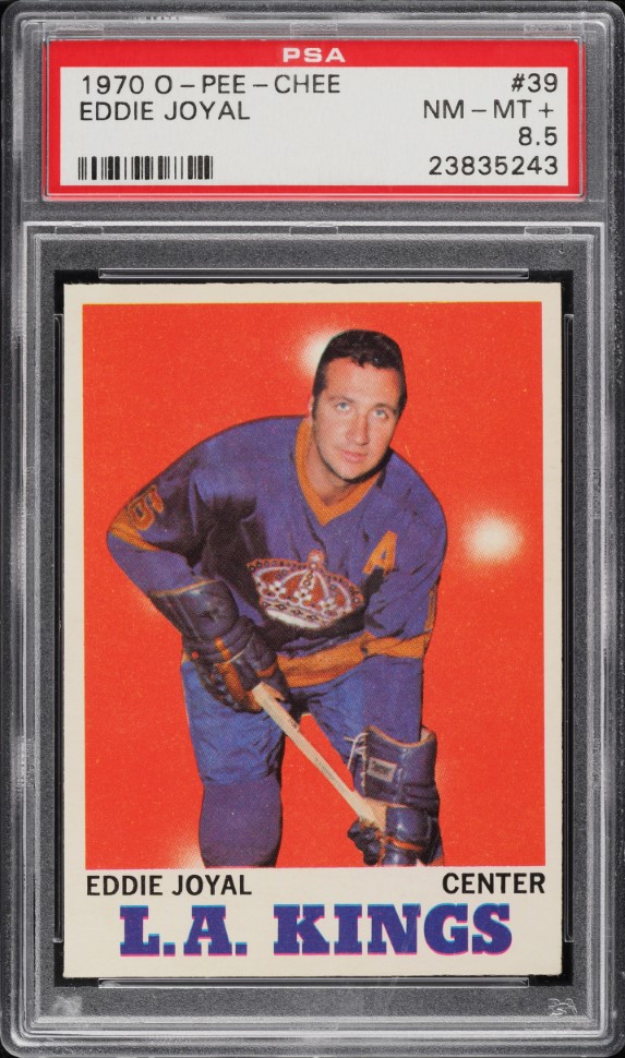 1970 O-Pee-Chee Hockey Eddie Joyal #39 PSA 8.5 NM-MT+