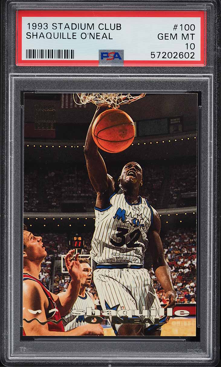 1993 Stadium Club Basketball Shaquille O'Neal #100 PSA 10 GEM MINT