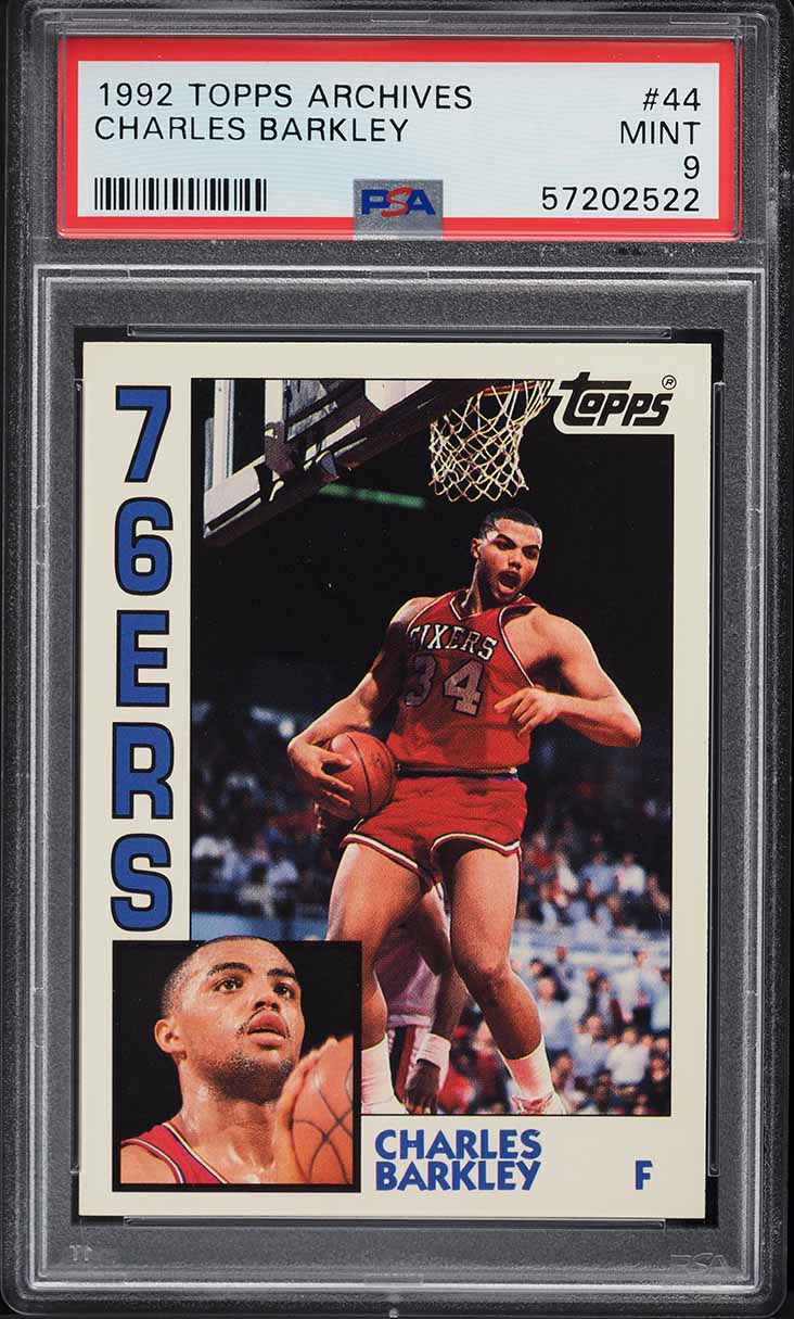 1992 Topps Archives Charles Barkley #44 PSA 9 MINT