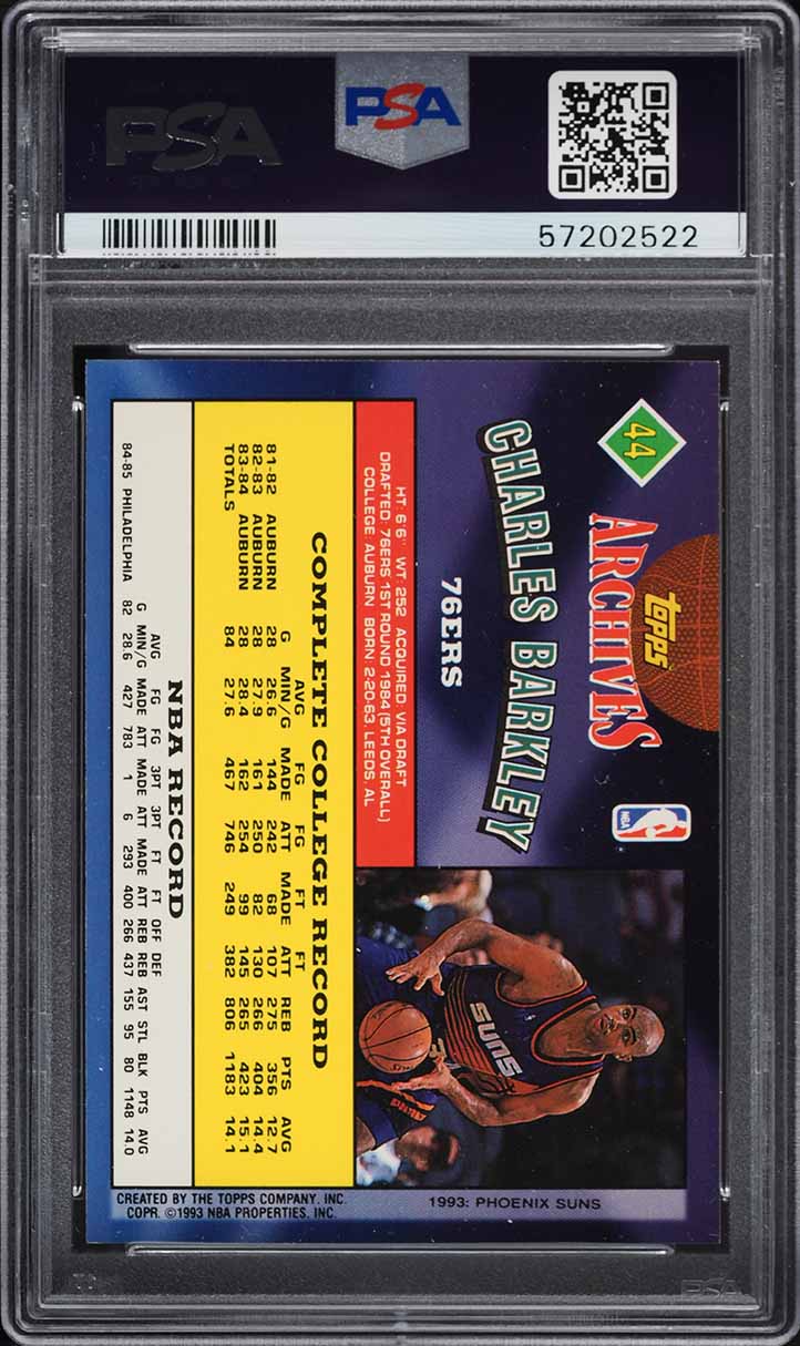 1992 Topps Archives Charles Barkley #44 PSA 9 MINT