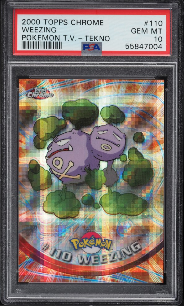 2000 Topps Chrome Pokemon Series 2 Tekno Weezing #110 PSA 10 GEM MINT