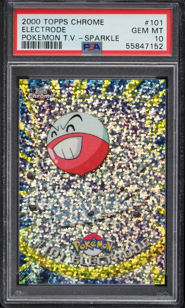 2000 Topps Chrome Pokemon Series 2 Sparkle Electrode #101 PSA 10 GEM MINT