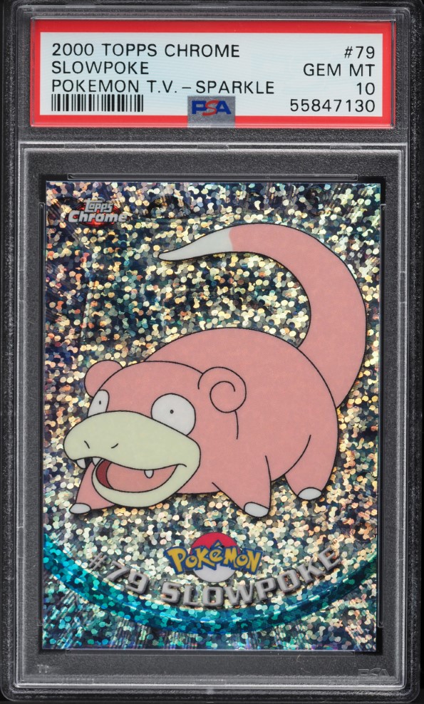2000 Topps Chrome Pokemon Series 2 Sparkle Slowpoke #79 PSA 10 GEM MINT