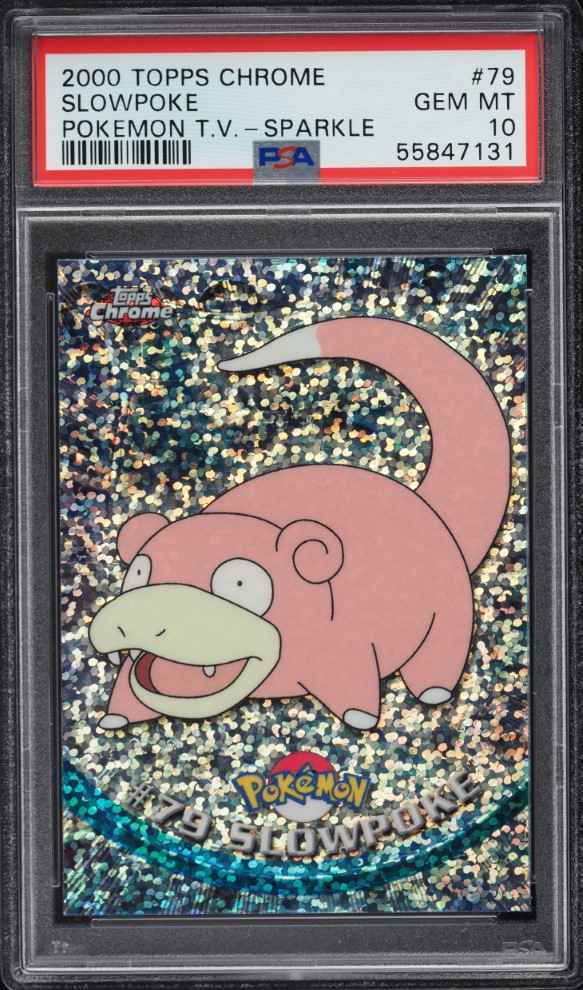 2000 Topps Chrome Pokemon Series 2 Sparkle Slowpoke #79 PSA 10 GEM MINT