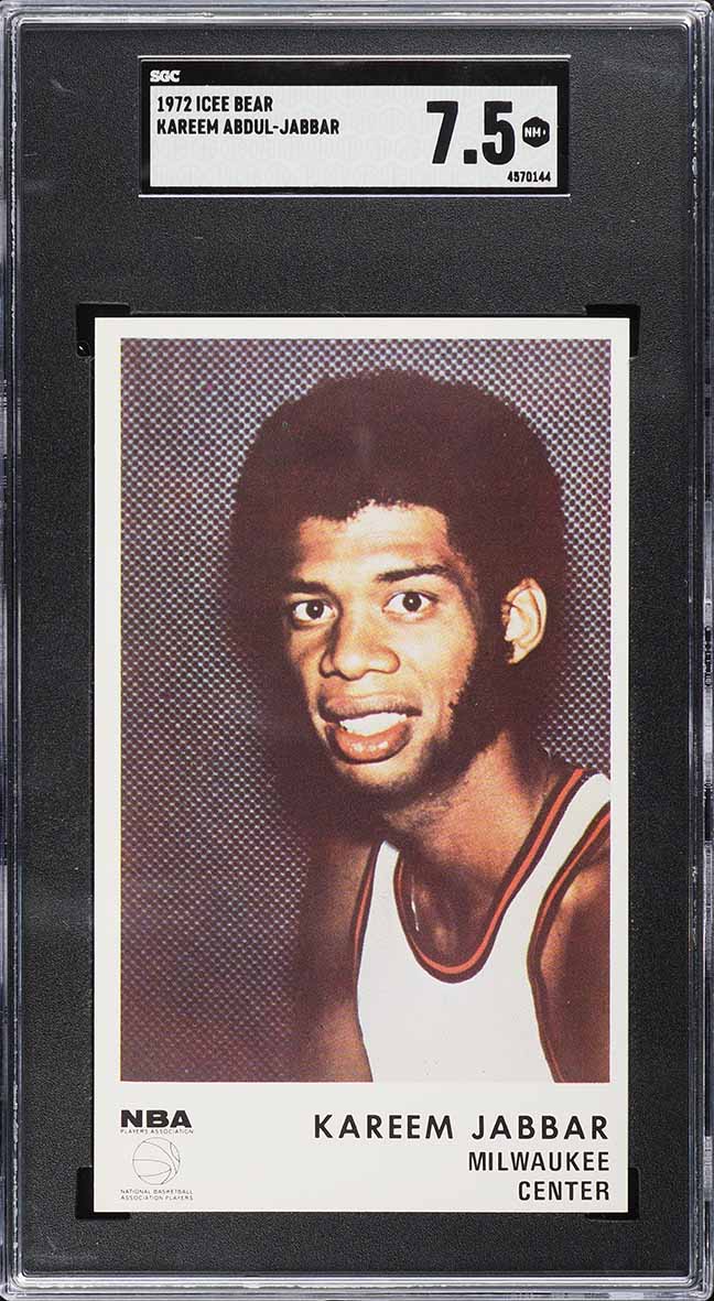 1972 Icee Bear Kareem Abdul-Jabbar SGC 7.5 NRMT+
