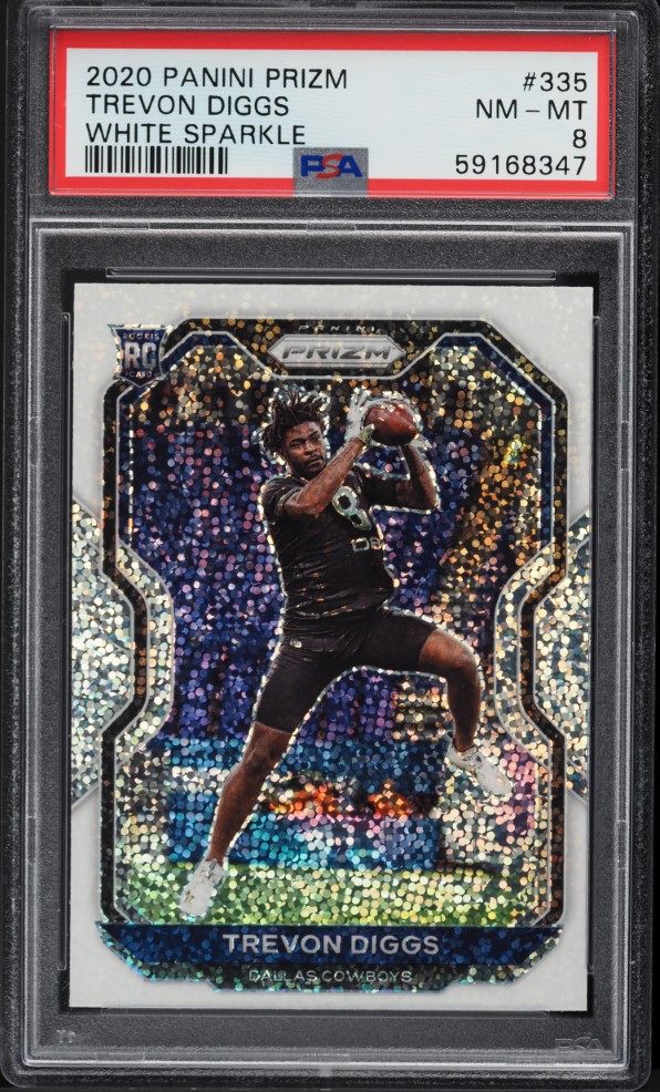 2020 Panini Prizm White Sparkle LeBron James KOBE TRIBUTE #1 PSA