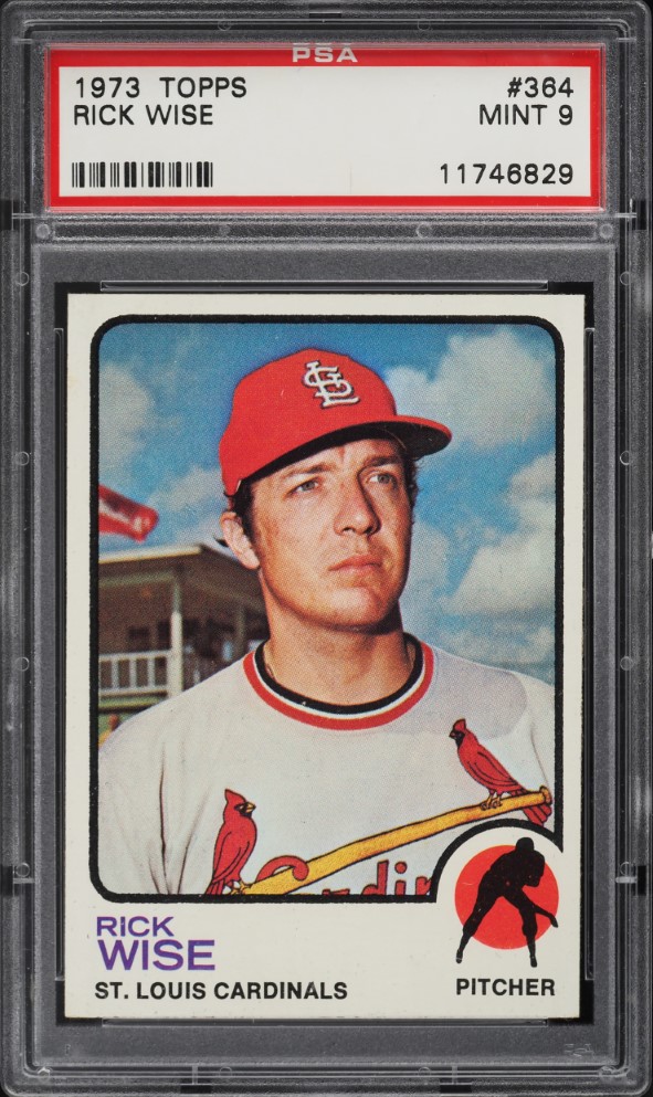 1973 Topps Rick Wise #364 PSA 9 MINT