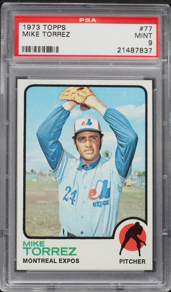 1973 Topps Mike Torrez #77 PSA 9 MINT