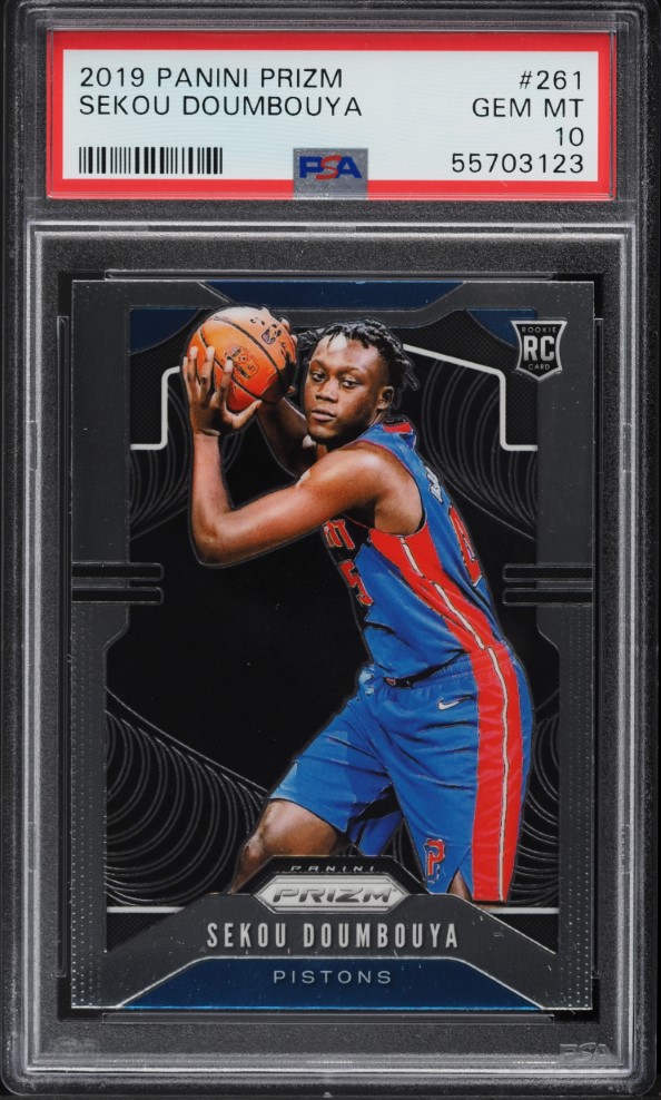 2019 Panini Prizm Sekou Doumbouya ROOKIE #261 PSA 10 GEM MINT