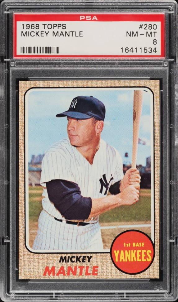 1968 Topps Mickey Mantle #280 PSA 8 NM-MT