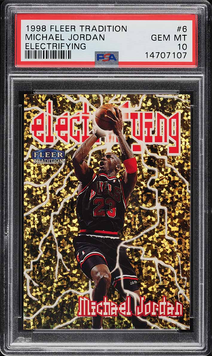 1998 Fleer Electrifying Michael Jordan #6 PSA 10 GEM MINT