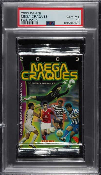 2003 Panini Mega Craques Soccer Foil Pack, Cristiano Ronaldo RC? PSA 10 GEM MINT