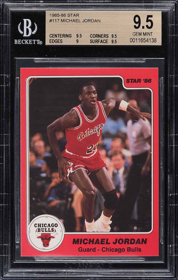 1985-86 Star Basketball Michael Jordan ROOKIE #117 BGS 9.5 GEM MINT