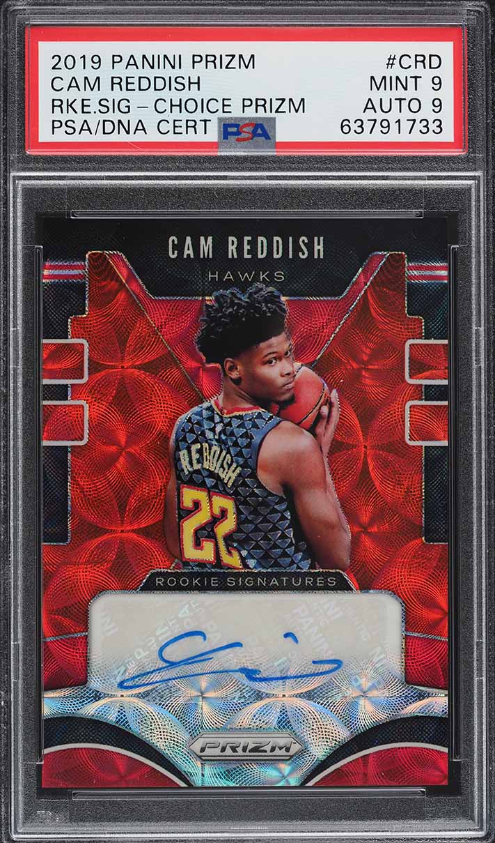 2019 Panini Prizm Signatures Choice Cam Reddish ROOKIE AUTO DNA 9