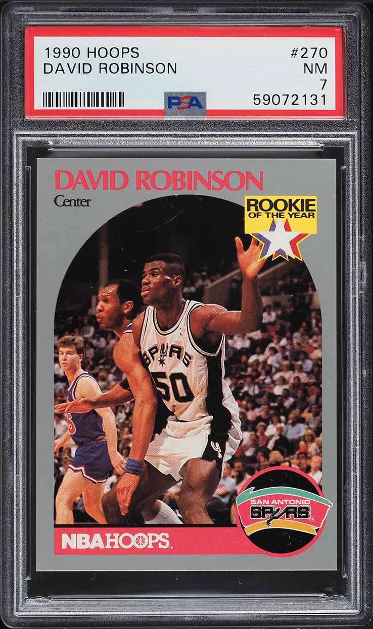 1990 Hoops David Robinson ROOKIE #270 PSA 7 NRMT