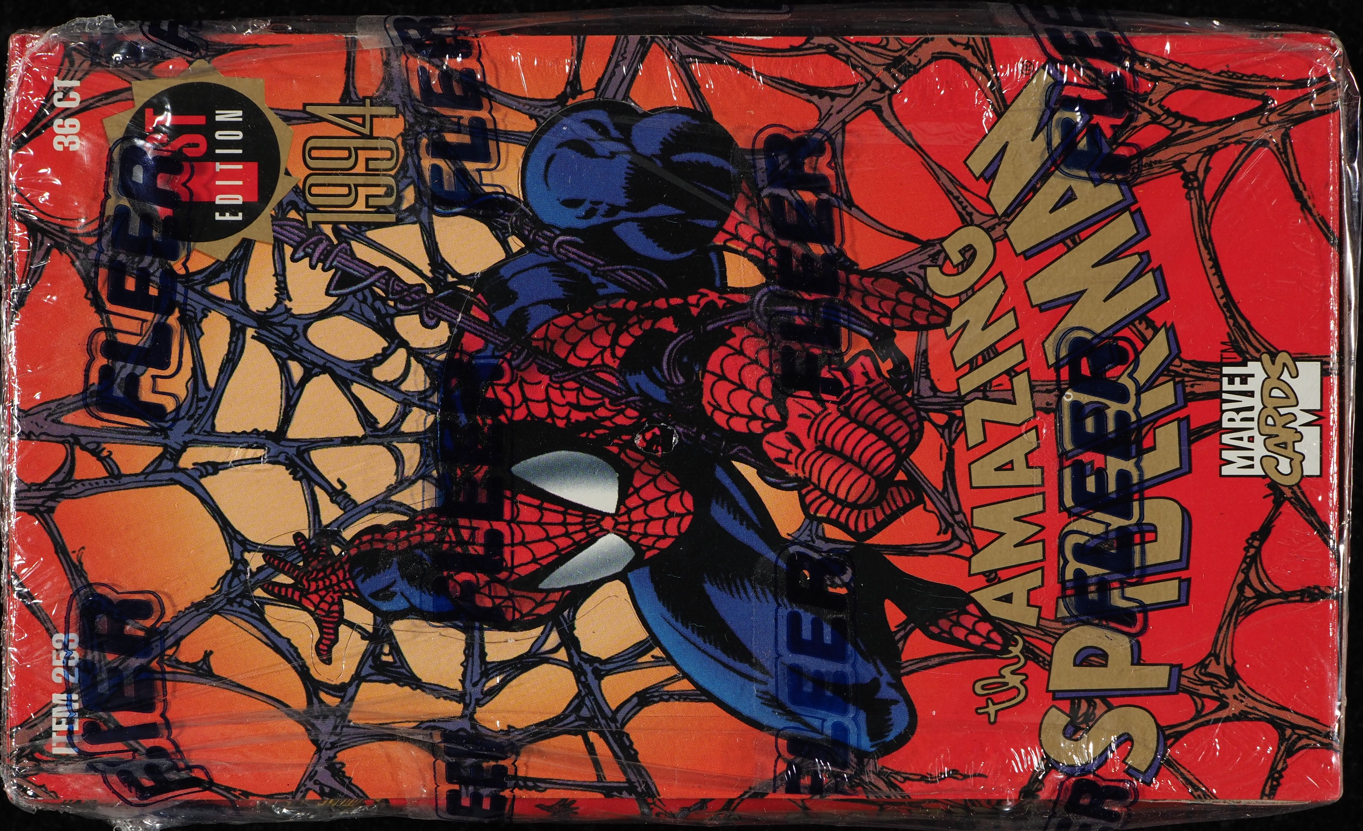 Marvel Amazing Spider-Man 1994年 (未開封) 1994 Fleer Marvel The Amazing Spider-Man 1st Edition Sealed Box