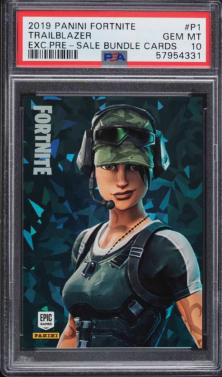2019 Panini Fortnite Series 1 Holo Crystal Shard Exclusives Trailblazer PSA  9 on Fanatics Collect