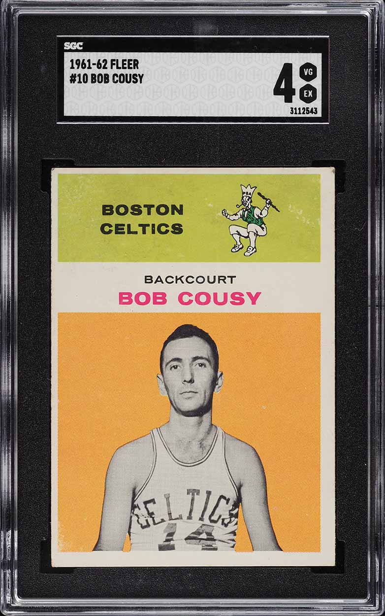 1961 Fleer Basketball Bob Cousy #10 SGC 4 VGEX