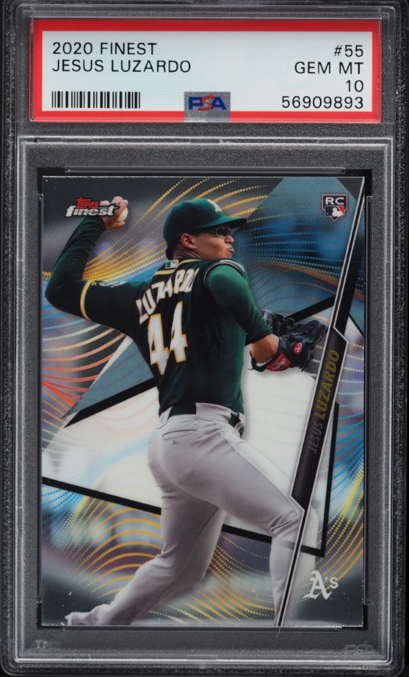 2020 Finest Jesus Luzardo ROOKIE #55 PSA 10 GEM MINT