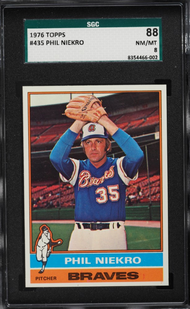 1976 Topps Phil Niekro #435 SGC 8 NM-MT