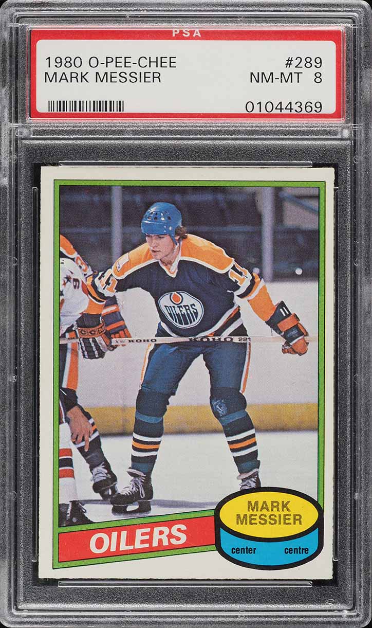 1980 O-Pee-Chee Hockey Mark Messier ROOKIE #289 PSA 8 NM-MT