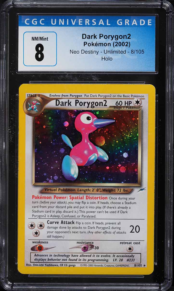porygon2 pokemon card 2002 Neo Destiny Holo Dark Porygon 2 #8 PSA 10 GEM MINT on Fanatics Collect Listed cards may have imperfections. Porygon2 Card Prices & Value