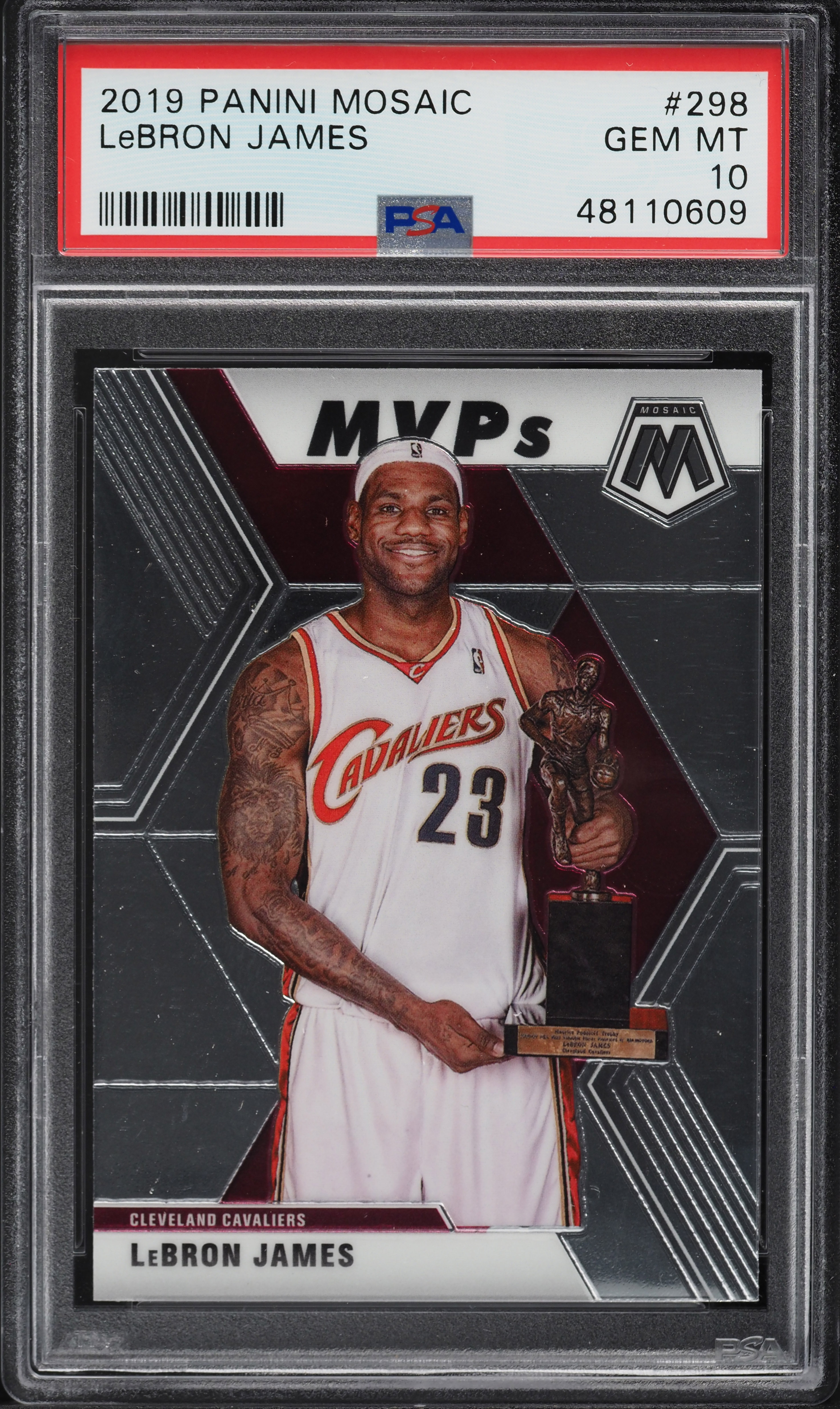 2019 Panini Mosaic LeBron James #298 PSA 10 GEM MINT on Fanatics 