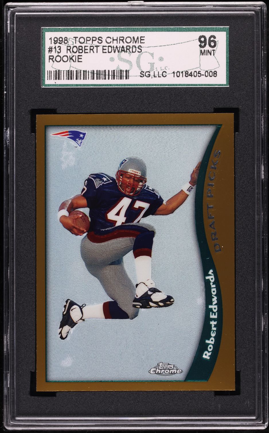 1998 Topps Chrome Robert Edwards ROOKIE #13 SGC 9 MINT