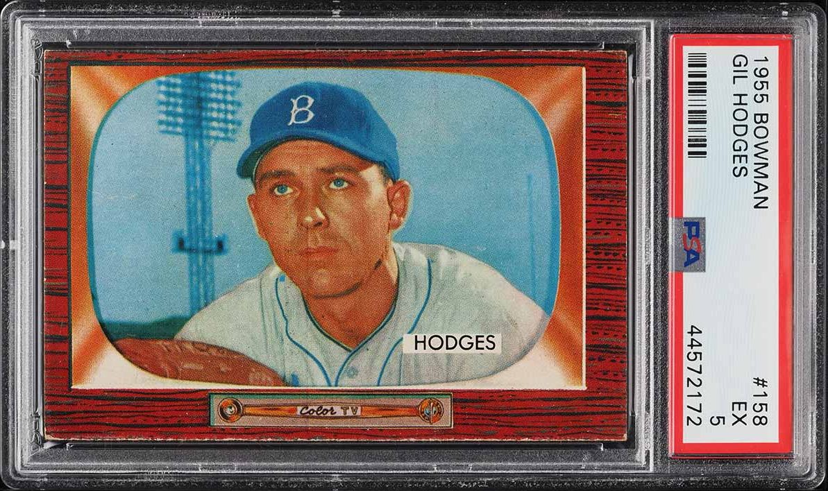 1955 Bowman Gil Hodges #158 PSA 5 EX