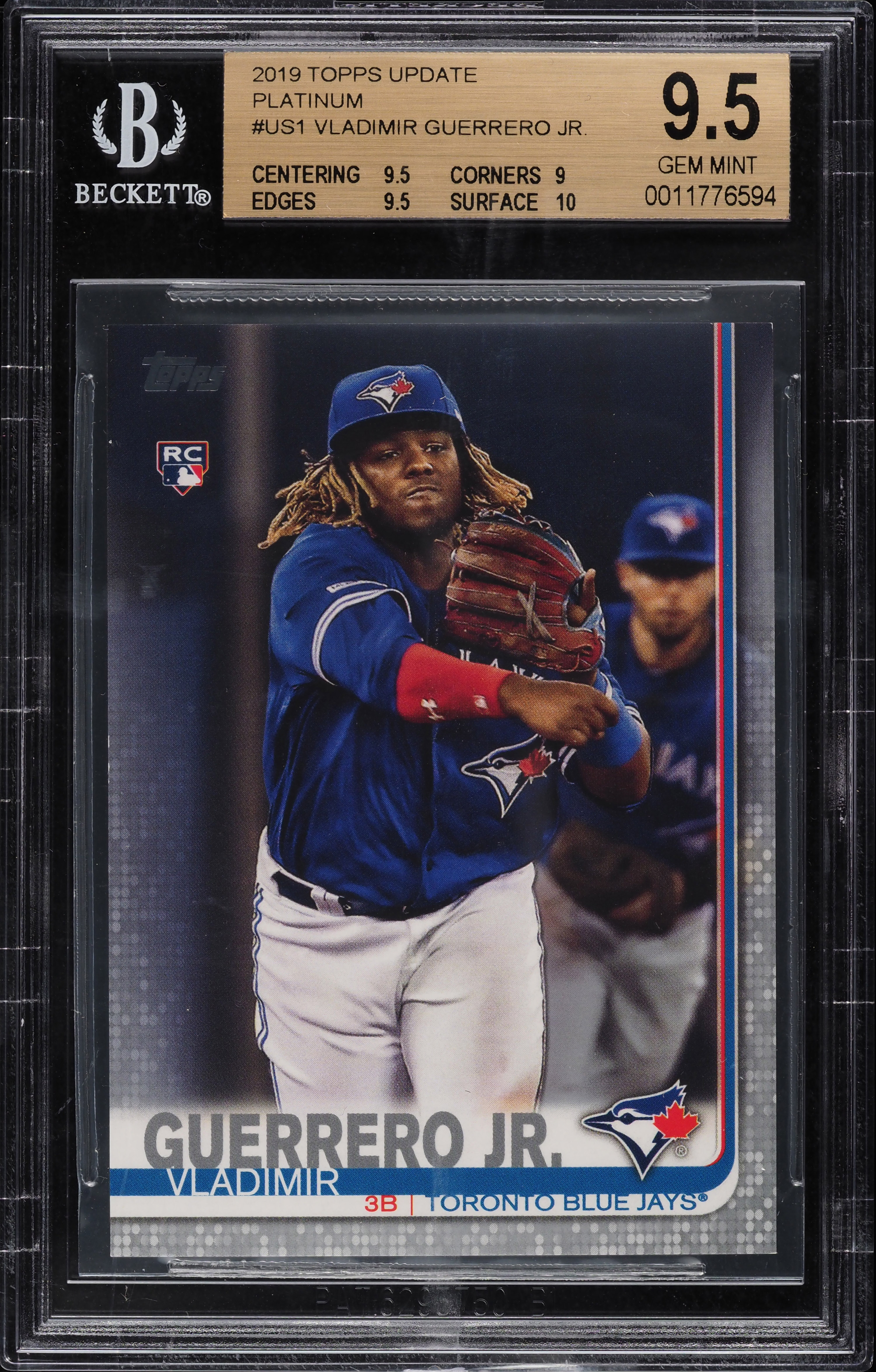 2019 Topps Update Platinum Vladimir Guerrero Jr. ROOKIE 1/1 #US1 