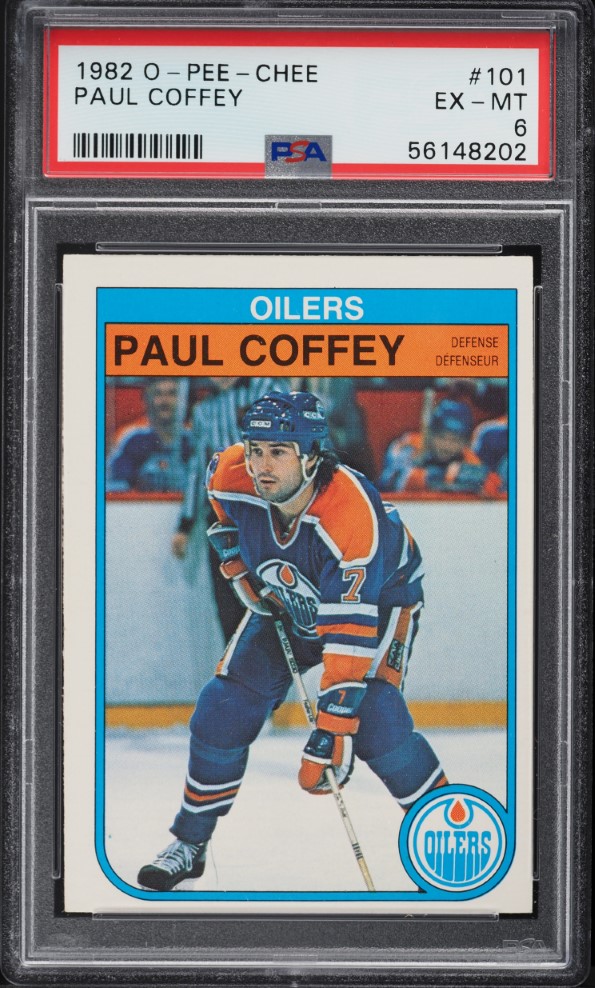 1982 O-Pee-Chee Hockey Paul Coffey #101 PSA 6 EXMT