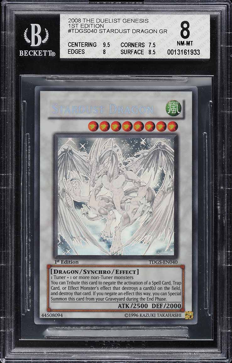 2008 Yu-Gi-Oh! TDGS 1st Edition Ghost Rare Stardust Dragon #TDGS