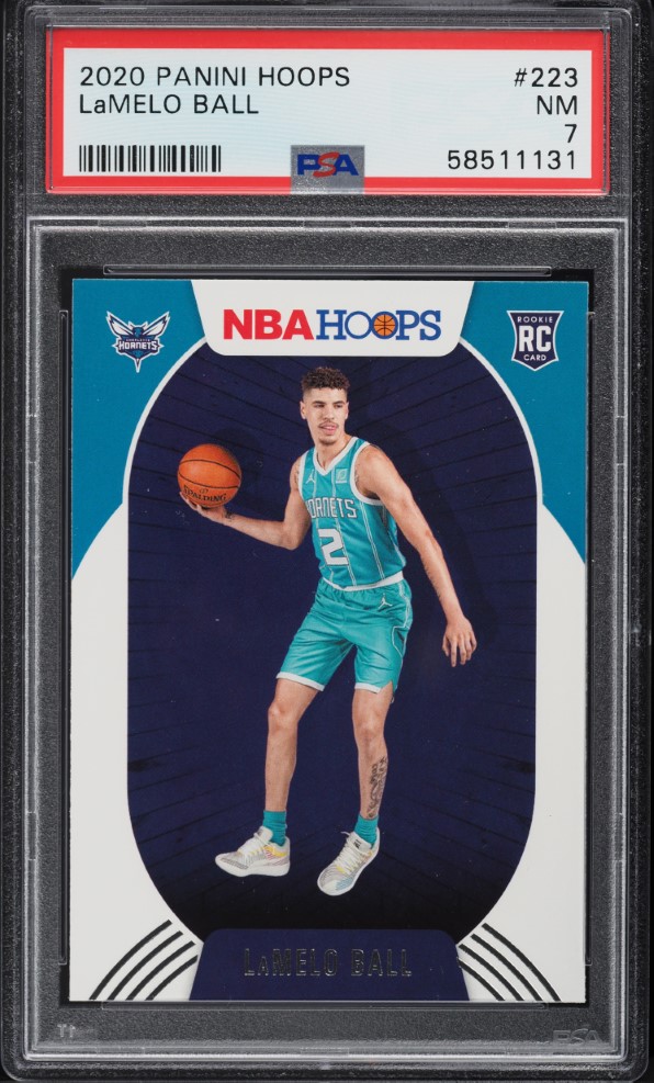 2020 Hoops LaMelo Ball ROOKIE #223 PSA 7 NRMT