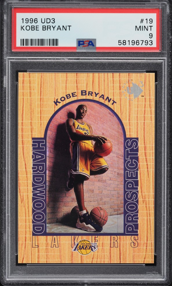 1996 UD3 Basketball Kobe Bryant ROOKIE #19 PSA 9 MINT