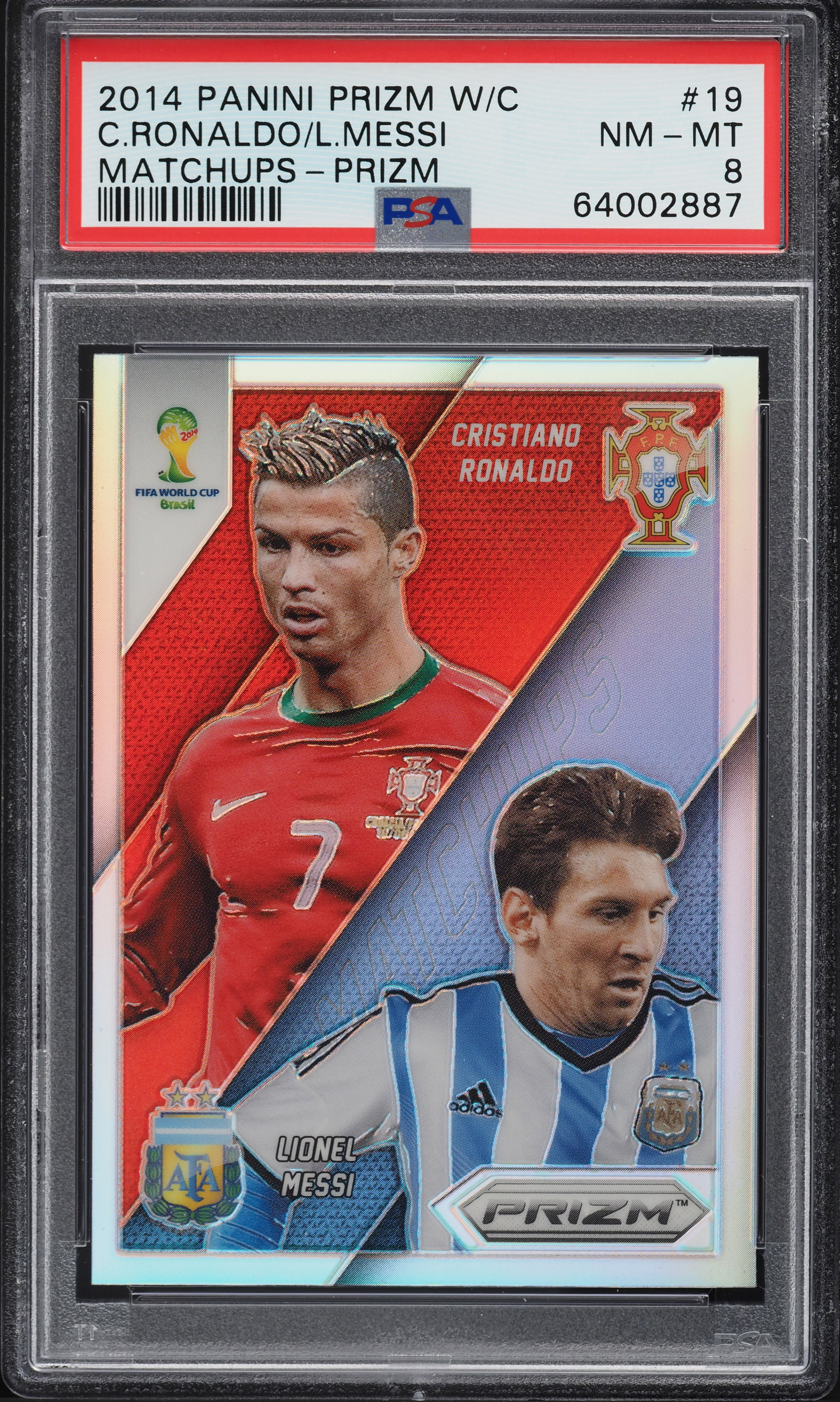 2014 Panini Prizm WC Matchups Silver Cristiano Ronaldo Lionel