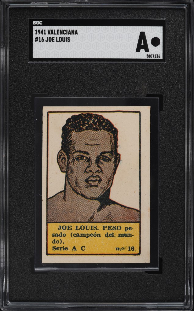 1941 Valenciana Joe Louis #16 SGC AUTH