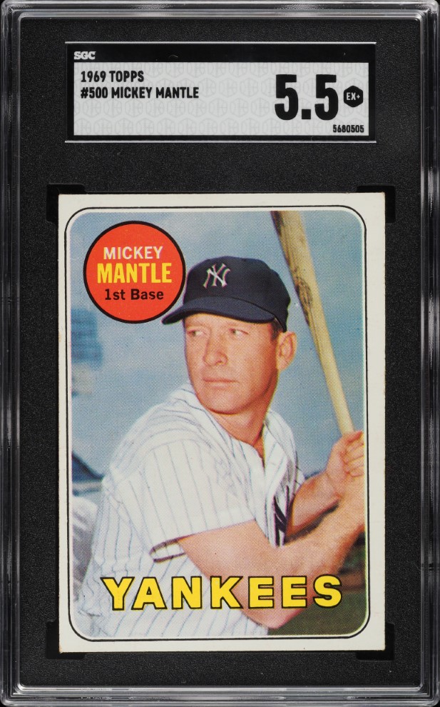 1969 Topps Mickey Mantle #500 SGC 5.5 EX+