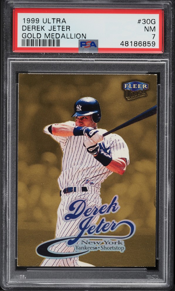 1999 Ultra Gold Medallion Derek Jeter #30G PSA 7 NRMT