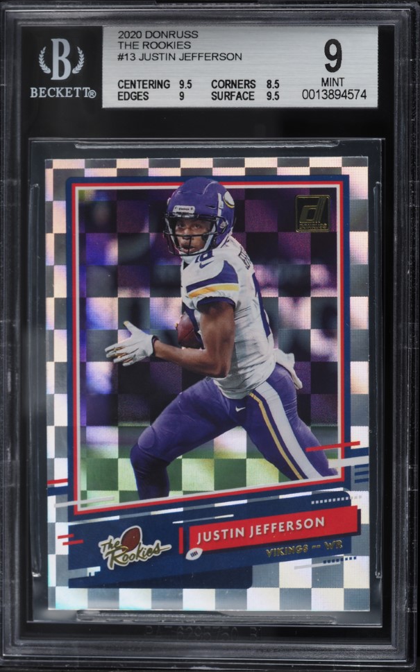 Justin Jefferson #13 2020 Donruss Optic Football Rookie Phenoms Horizontal