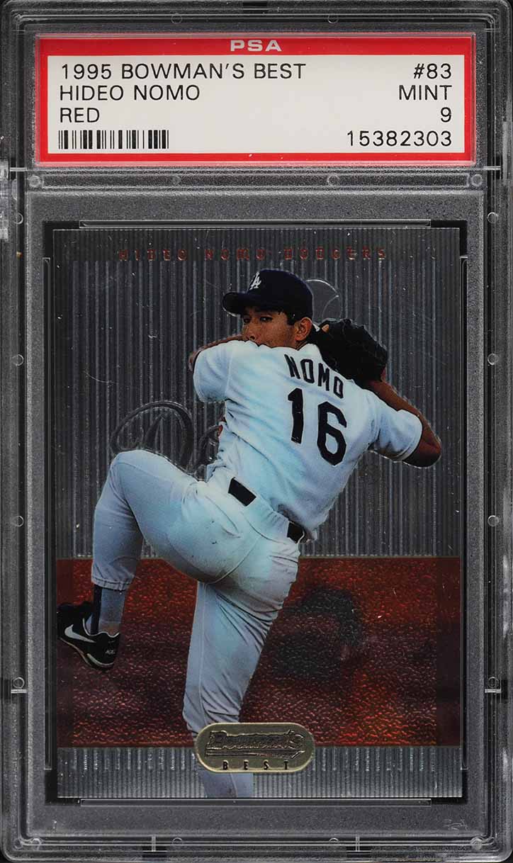 1995 Bowman's Best Red Hideo Nomo ROOKIE #83 PSA 9 MINT