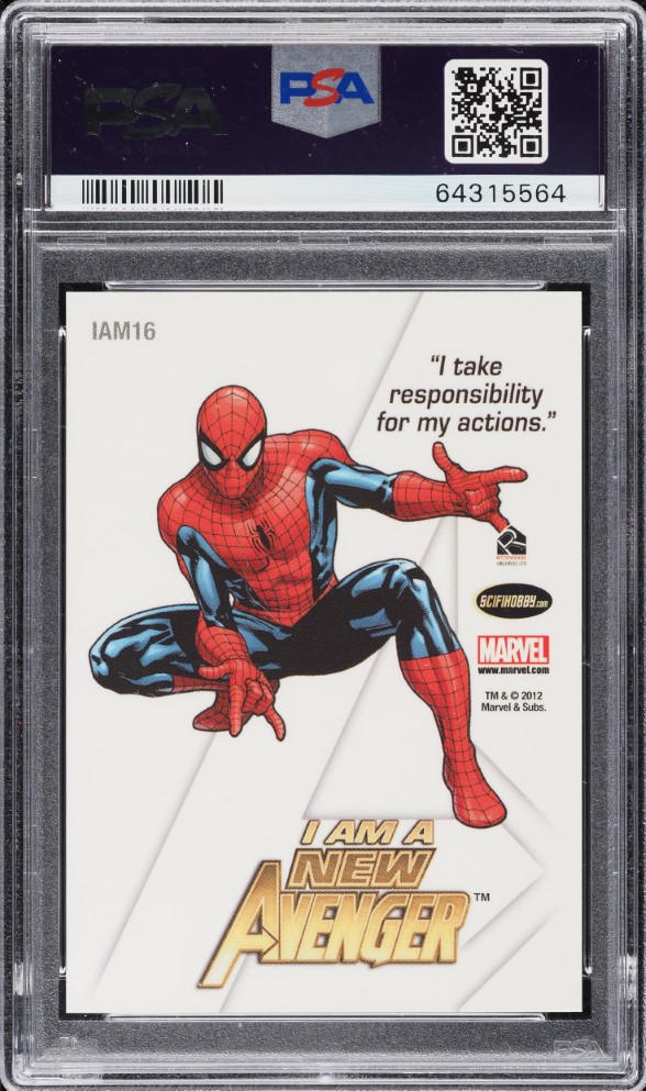 2012 Marvel I Am an Avenger Spider-Man #IAM16 PSA 10 GEM MINT on