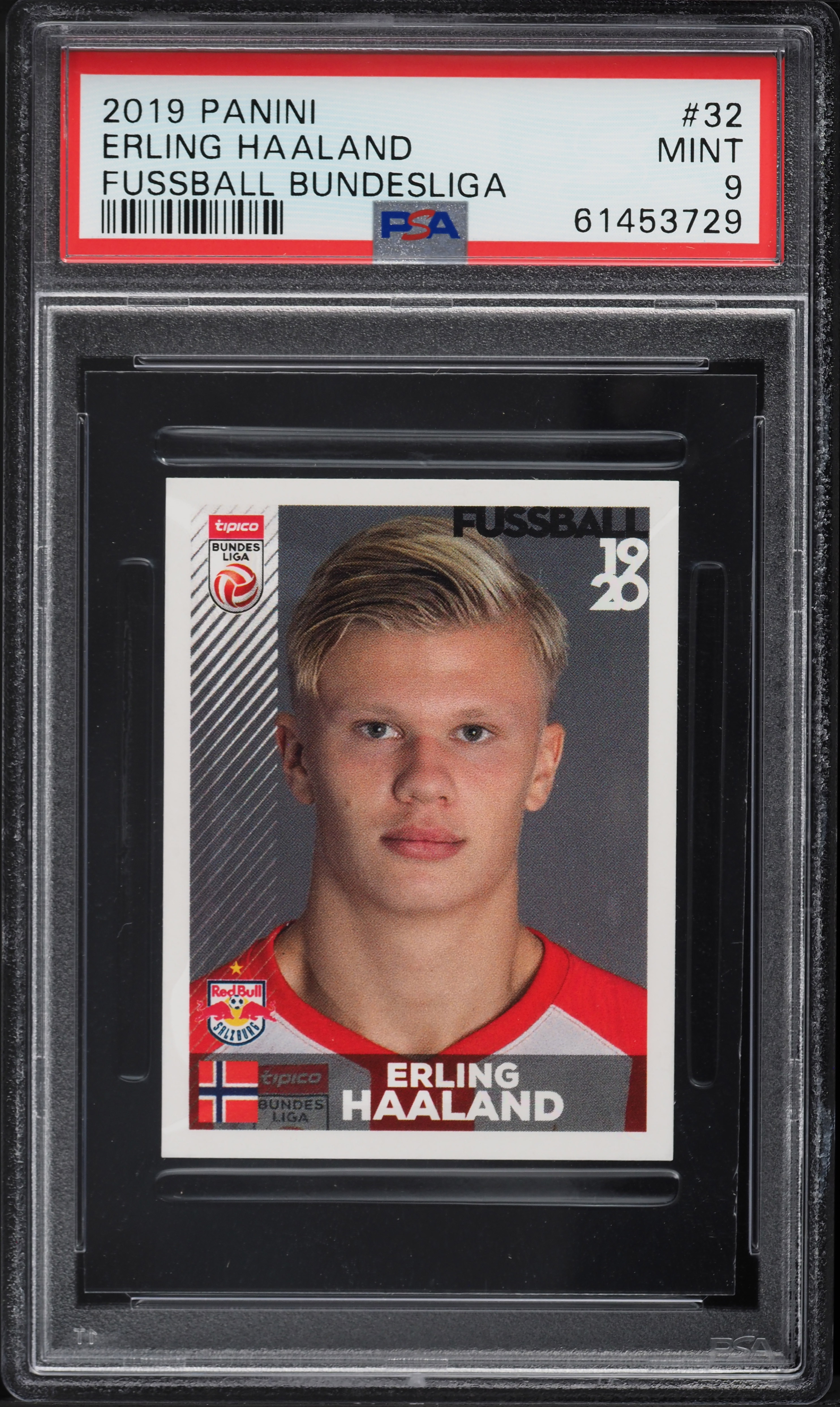 2019 Panini Fussball Bundesliga Sticker Erling Haaland ROOKIE #32