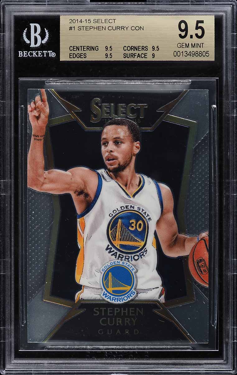 2014 Select Concourse Stephen Curry #1 BGS 9.5 GEM MINT